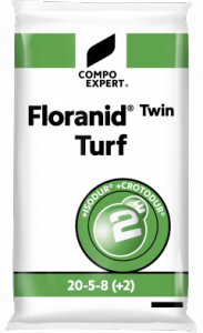 Trávnikové hnojivo Floranid Twin Turf 20-5-8(+2) - Dlouhodobá trávníková hnojiva