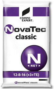 Letné trávnikové hnojivo NovaTec Classic 12-8-16 +3+ME - Univerzální hnojiva se stabilizátorem dusíku
