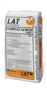 Trávnikové NPK hnojivo LAT COMPLEX 14-10-20 (+2) - Univerzální kombinovaná hnojiva
